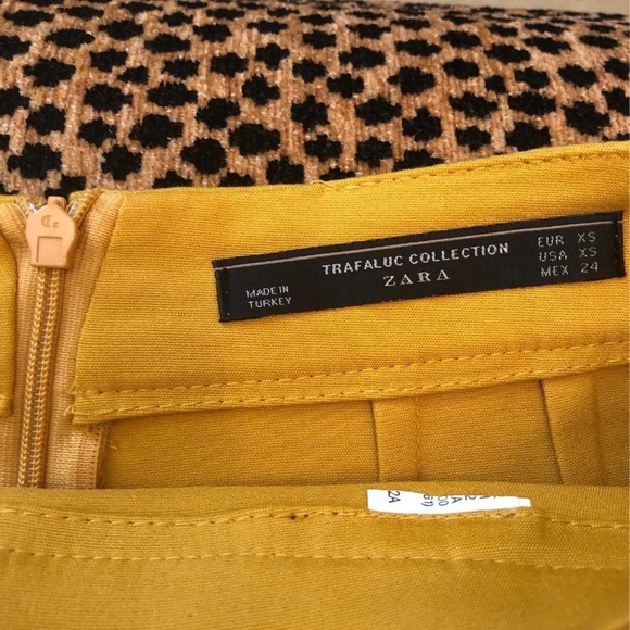 Zara mustard mini skort - Picture 5 of 7